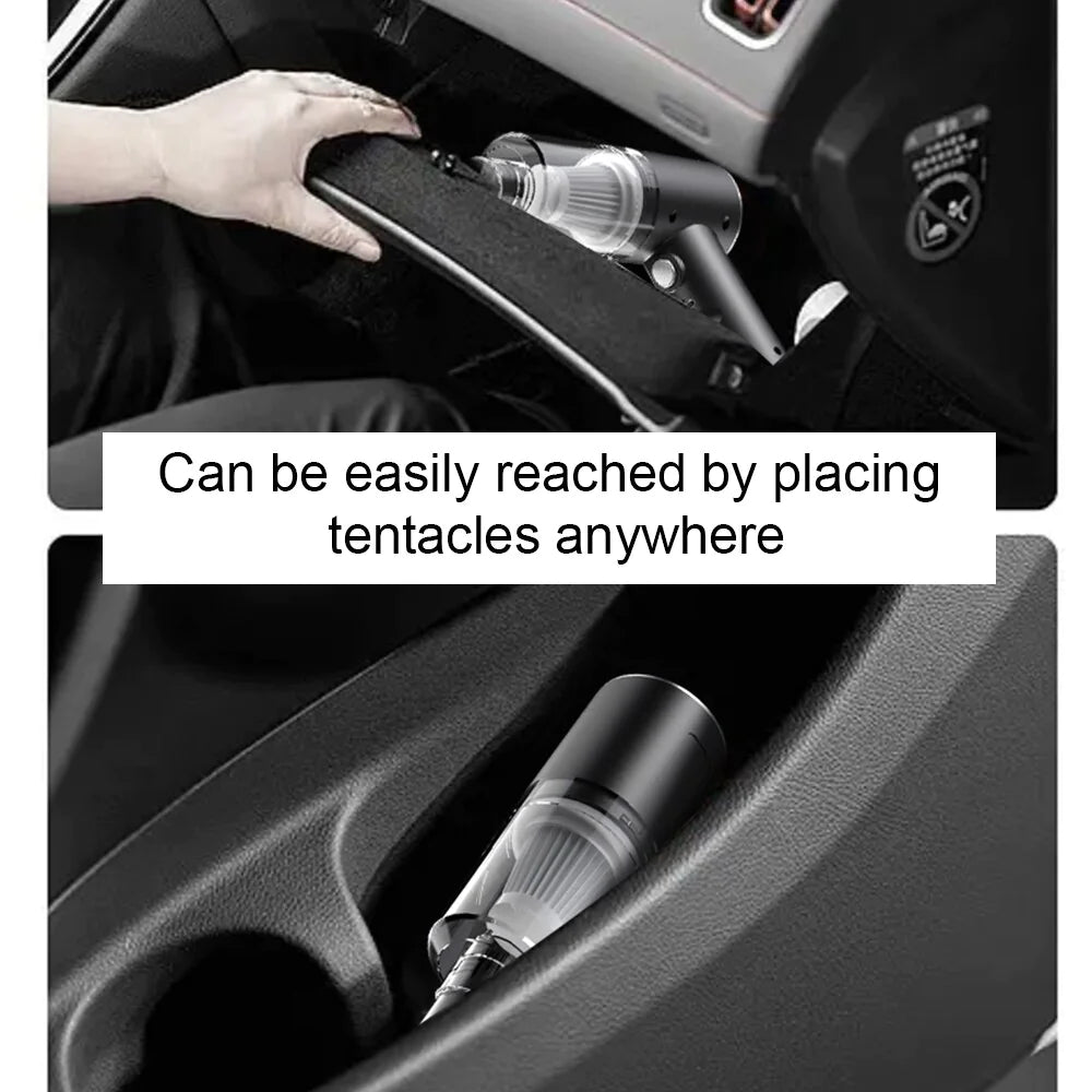 120W Cordless Handheld Vacuum Cleaner Small Mini Portable Car Auto Home Wireless - LumiNest