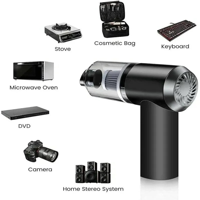 120W Cordless Handheld Vacuum Cleaner Small Mini Portable Car Auto Home Wireless - LumiNest