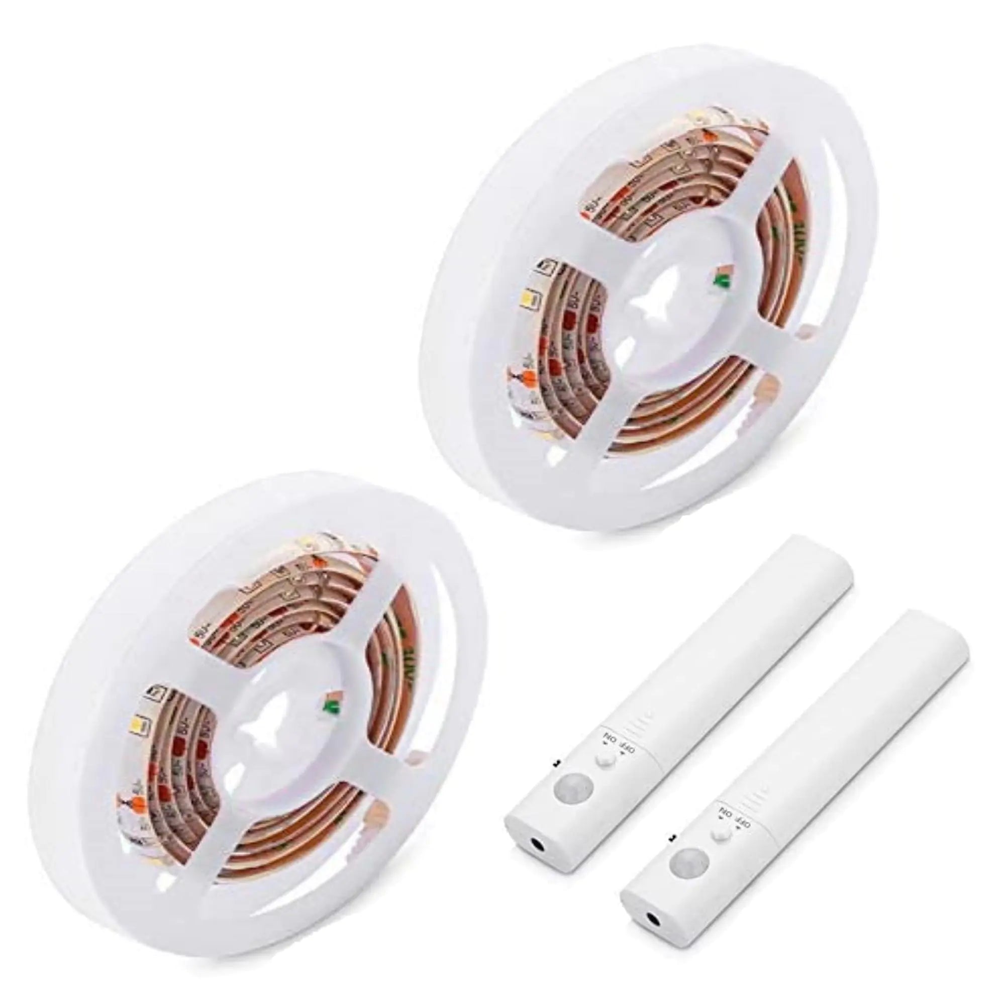 Motion Sensor LED Light Strips for Wardrobe, Bathroom, Stairs (6.5 feet) - LumiNest