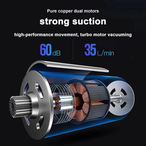 120W Cordless Handheld Vacuum Cleaner Small Mini Portable Car Auto Home Wireless - LumiNest 