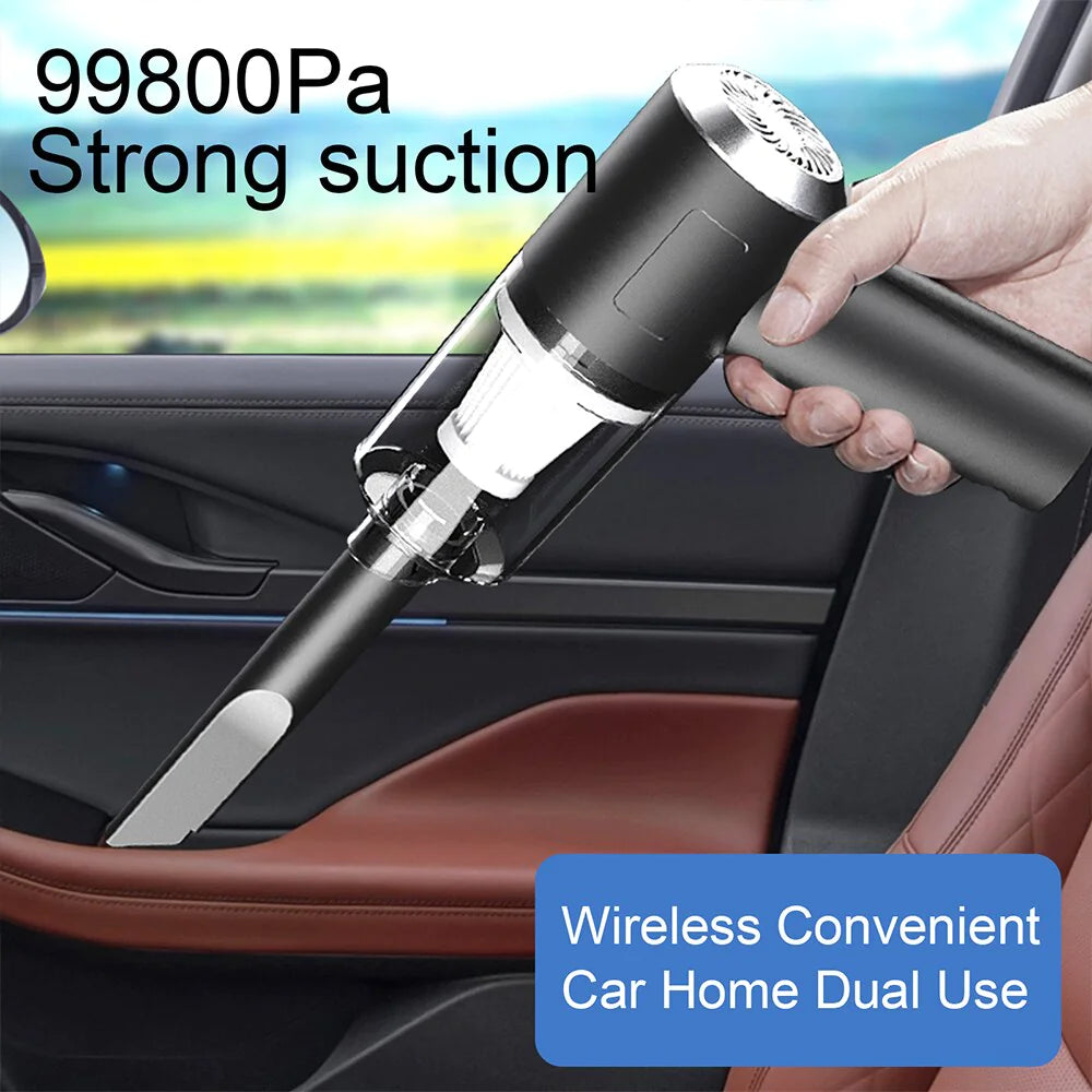 120W Cordless Handheld Vacuum Cleaner Small Mini Portable Car Auto Home Wireless - LumiNest 