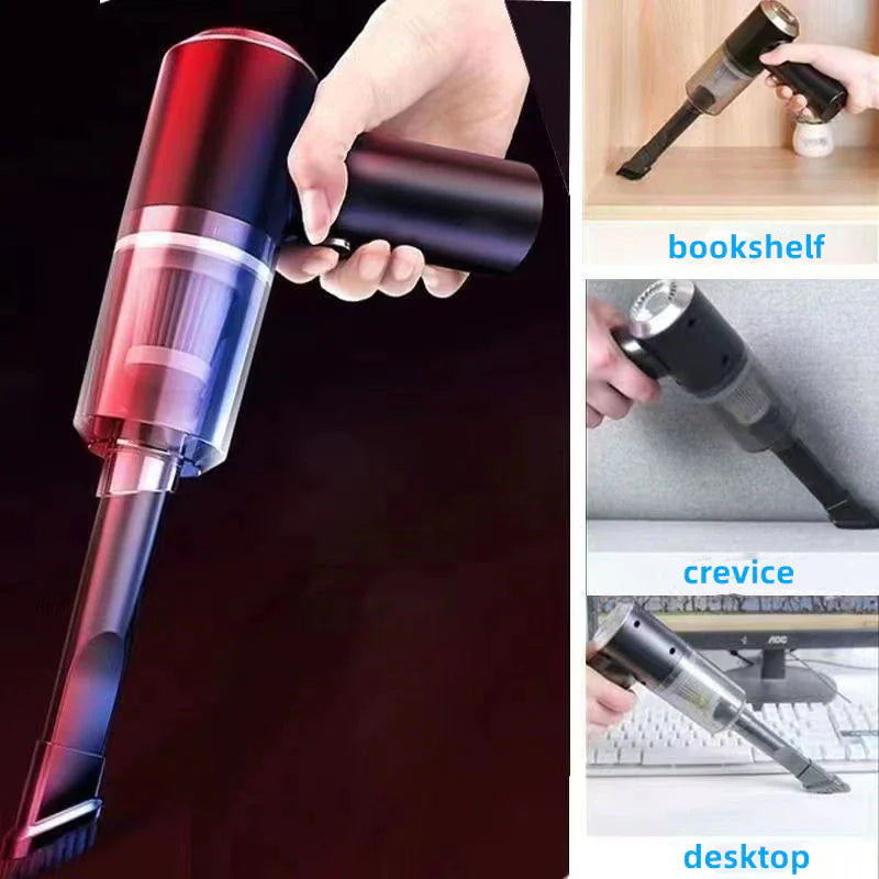 120W Cordless Handheld Vacuum Cleaner Small Mini Portable Car Auto Home Wireless - LumiNest 