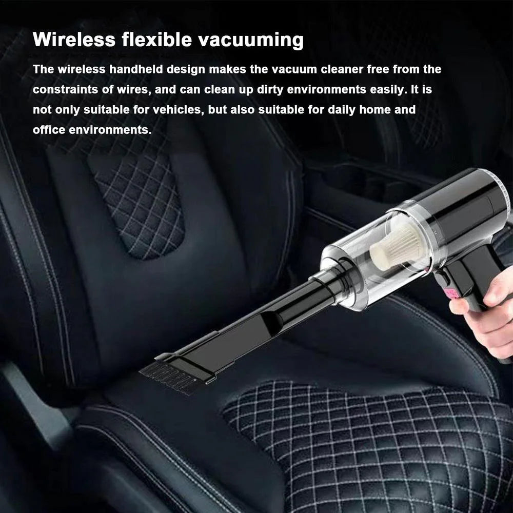 120W Cordless Handheld Vacuum Cleaner Small Mini Portable Car Auto Home Wireless - LumiNest 