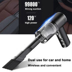 120W Cordless Handheld Vacuum Cleaner Small Mini Portable Car Auto Home Wireless - LumiNest 