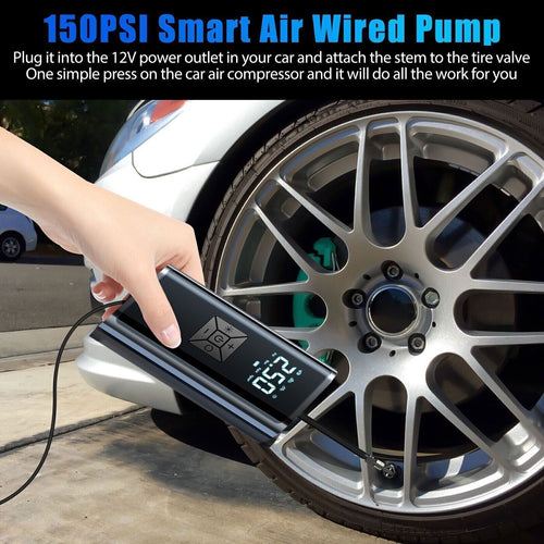 150 PSI Tire Inflator Car Air Compressor Electric Portable Auto 12V Air - LumiNest 