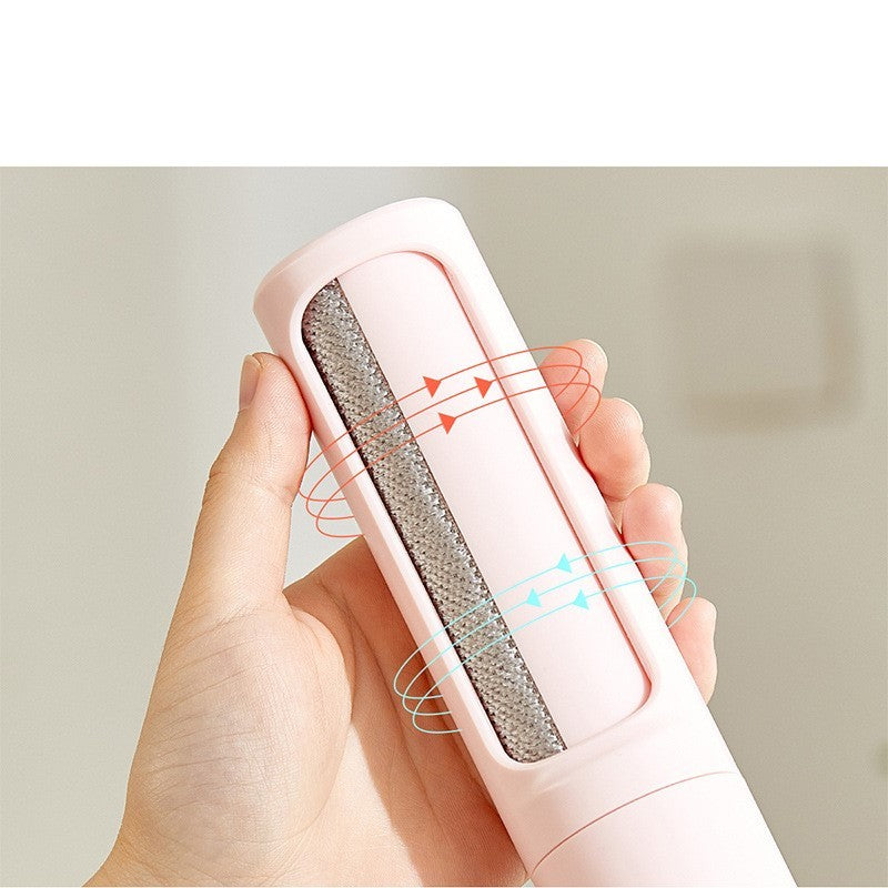 2-1 Reusable Pet Hair Remover Brush Lint Roller Portable Effective Self Cleaning Tool for Cat Dog Fur Hair Dust Removal Brush - LumiNest 