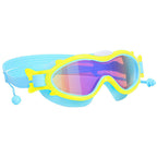3 Colors Option - 1Pc Kids Swim Goggles With Ear Plugs UV Protection Anti-Fog Leak Proof Wide View Pool Swimming Goggles For Youth Boys Girls Aged 3-16 Years Old Summer Beach Water Park - LumiNest 