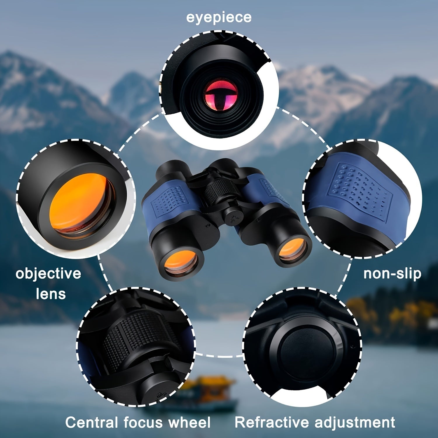 60x60 Telescope High Magnification Low Light Night Vision - LumiNest 