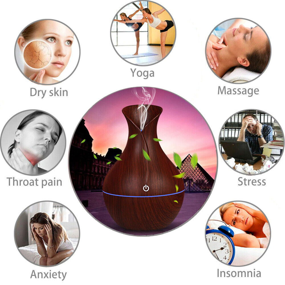 Aroma Diffuser & Humidifier – LED Ultrasonic Mist for Home - LumiNest 