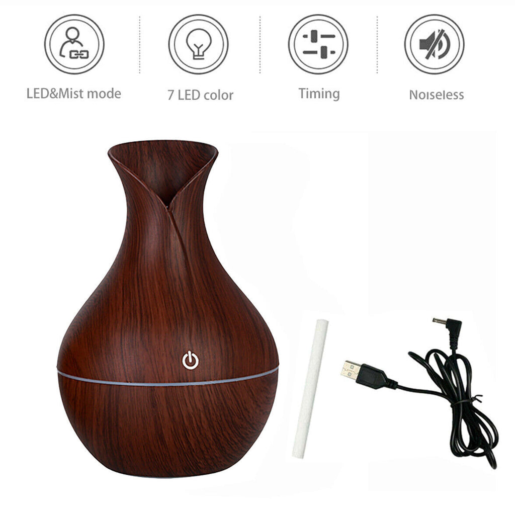Aroma Diffuser & Humidifier – LED Ultrasonic Mist for Home - LumiNest 