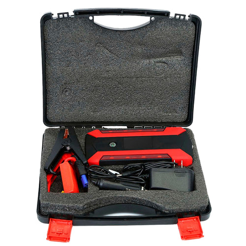 Car Jump Starter Booster 800A Peak 28000mAh 12V Battery Charger Up To 6.0L Gas Or 3.0L Diesel Engine With LCD Screen 4 Modes LED Flashlight - LumiNest 