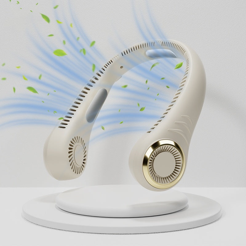 Cooling Neck Fan Portable Fan Cold Air - Fathers Day Gifts For Dad, Hands-Free Wearable Ultra Quiet, Handheld USB Rechargeable For Travel, Gym, Office Perfect Gift 3 Speeds - LumiNest 