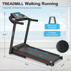 Fitshow App Treadmill – Foldable Incline Running Machine - LumiNest 