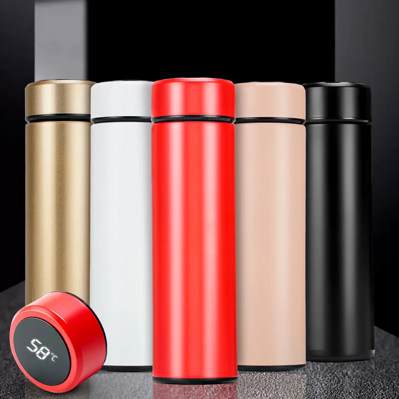 LED Temperature Display Thermos Bottle - LumiNest 