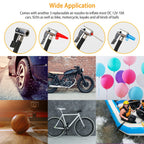 Portable Car Tire Inflator DC 12V Digital Car Air Compressor Electric Air Inflator With LED Light 150PSI - LumiNest 