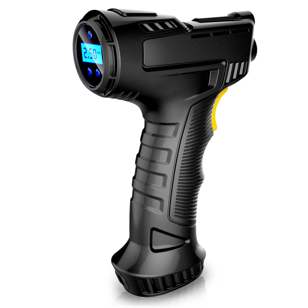 Portable Car Tire Inflator DC 12V Digital Car Air Compressor Electric Air Inflator With LED Light 150PSI - LumiNest 