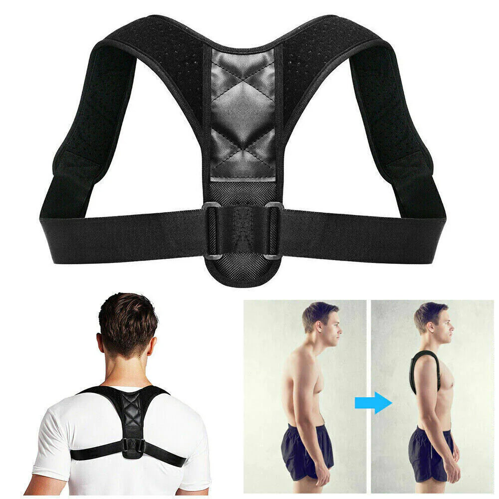 Posture Corrector Adjustable Back Brace Shoulder Support Clavicle Belt Men Women - LumiNest 