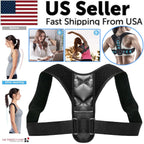 Posture Corrector Adjustable Back Brace Shoulder Support Clavicle Belt Men Women - LumiNest 