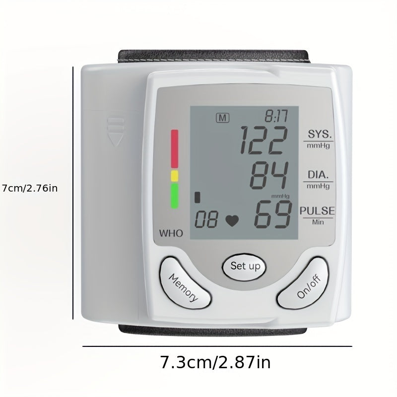Wrist Electronic Blood Pressure Monitor, BP Sphygmomanometer - LumiNest 
