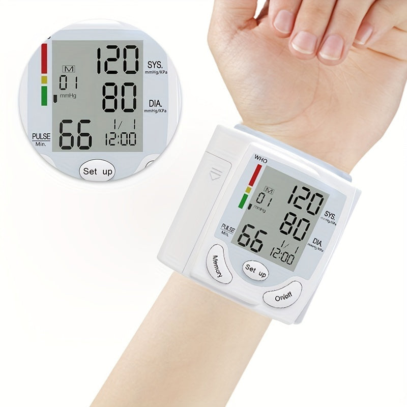 Wrist Electronic Blood Pressure Monitor, BP Sphygmomanometer - LumiNest 